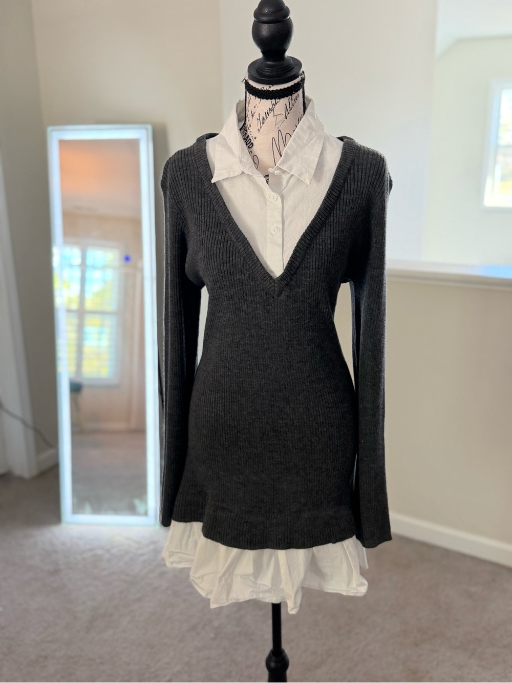 NWT Dolls Kill Sugar Thrillz Bookish Baddie Mini Dress XXL